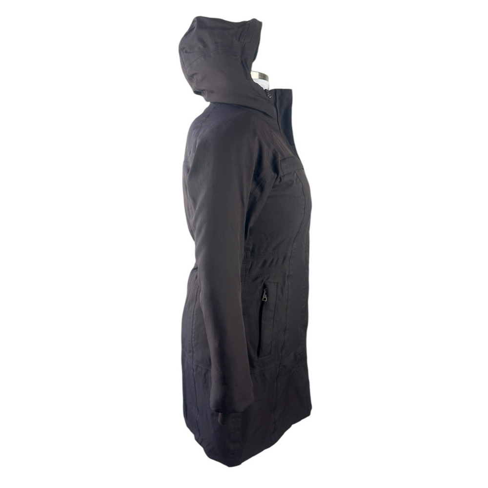 The North Face Parka Coat HyVent Goose Down Hooded Brown Winter Women’s Small - Picture 12 of 16